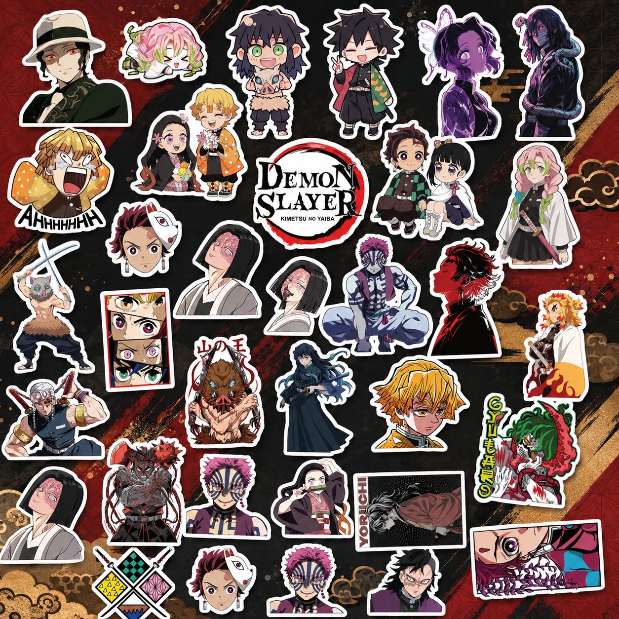 Pack Stickers Demon Slayer